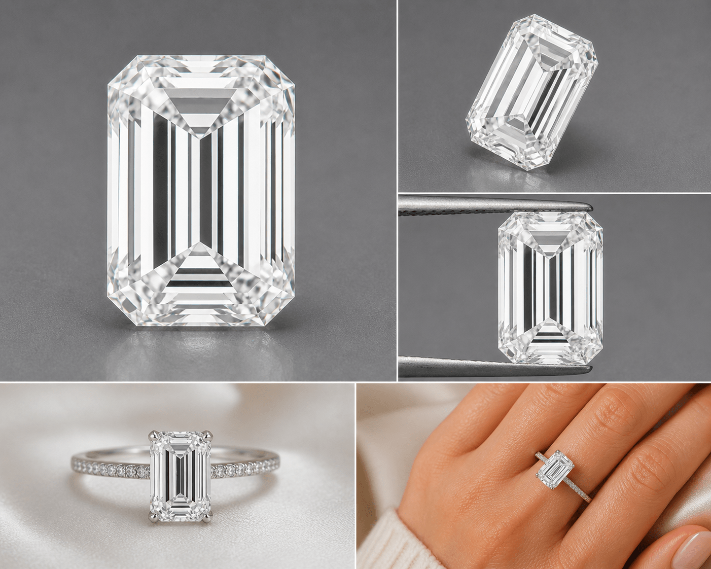 Emerald Lab Grown Diamond – 0.54 Ct - Image 2
